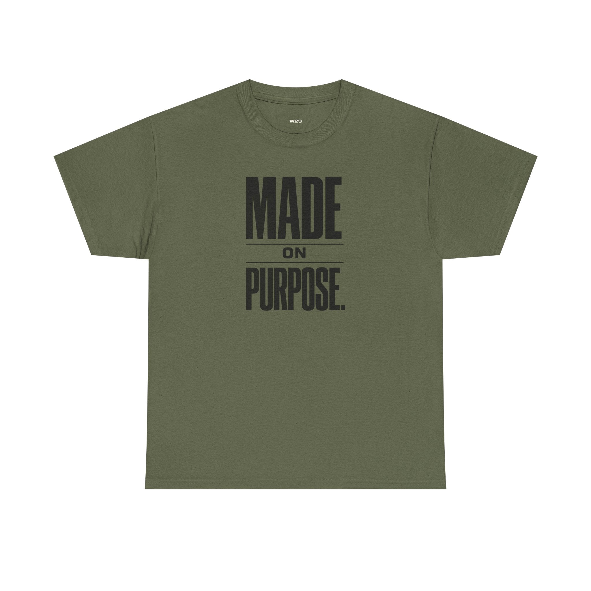 MADE ON PURPOSE. STREETWEAR GRAPHIC TEE – BOLD MINIMAL STATEMENT SHIRT | PREMIUM UNISEX FAITH-INSPIRED APPAREL