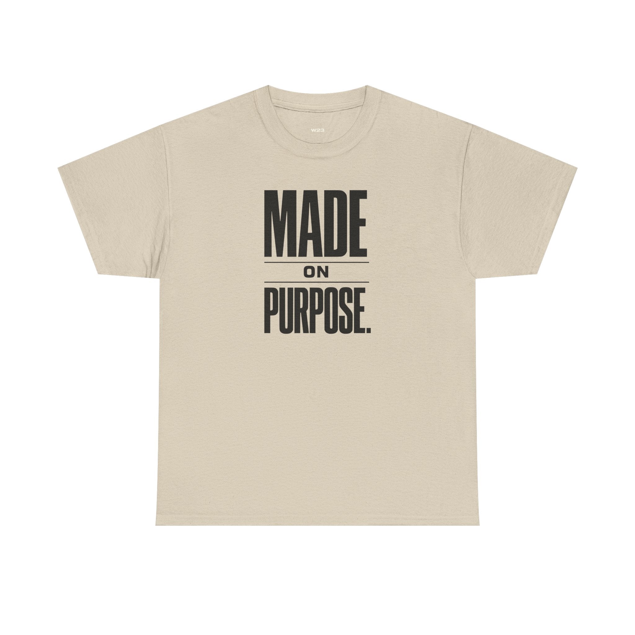 MADE ON PURPOSE. STREETWEAR GRAPHIC TEE – BOLD MINIMAL STATEMENT SHIRT | PREMIUM UNISEX FAITH-INSPIRED APPAREL