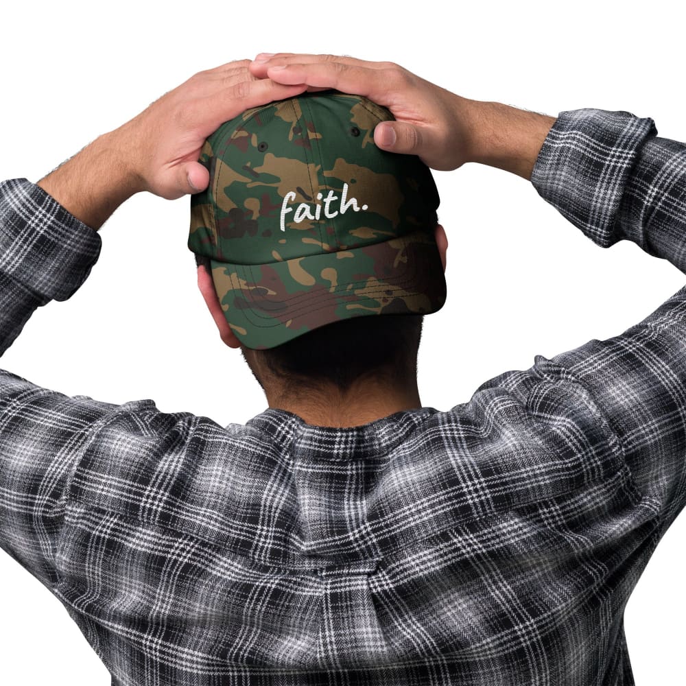 Faith Scribble Christian Cotton Baseball Cap
